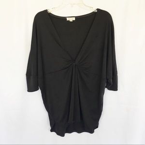 Silence & Noise gray batwing kimono style top XS